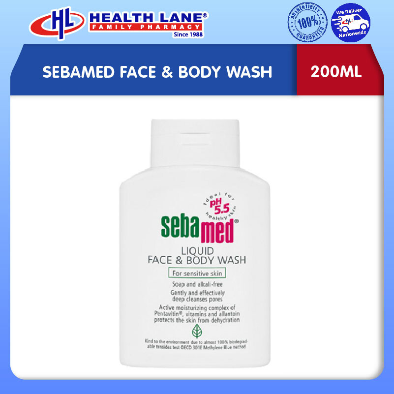 SEBAMED MUKA & SABUN BADAN (200ML)